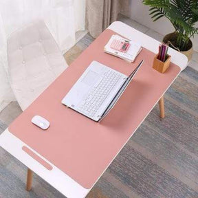 Tapis de Bureau en Cuir PU - Protection et Style pour Espace de Travail