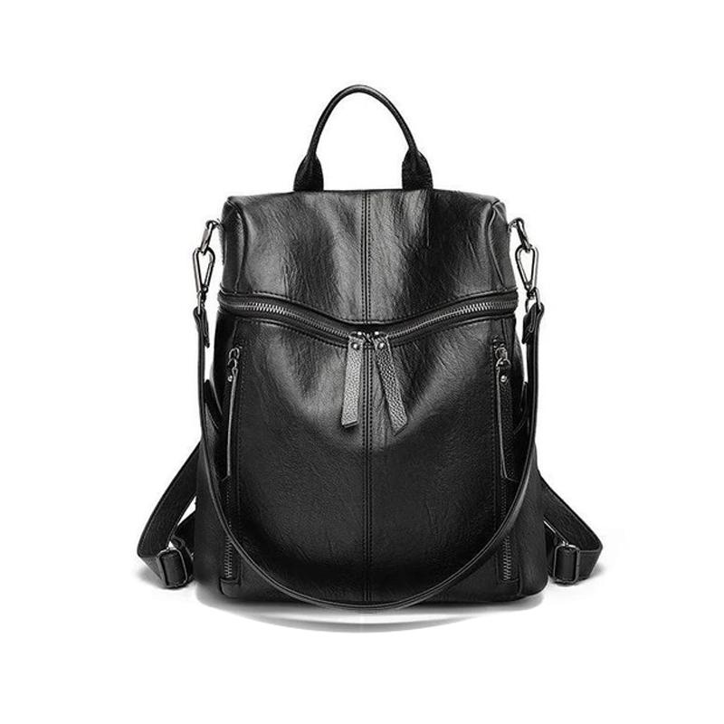 Sac à Dos en Cuir pour Voyage - Compartiments Spacieux et Résistant à l'Eau