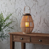Lampe de Cheminée en Bambou - Design Élégant et Atmosphère Chaleureuse