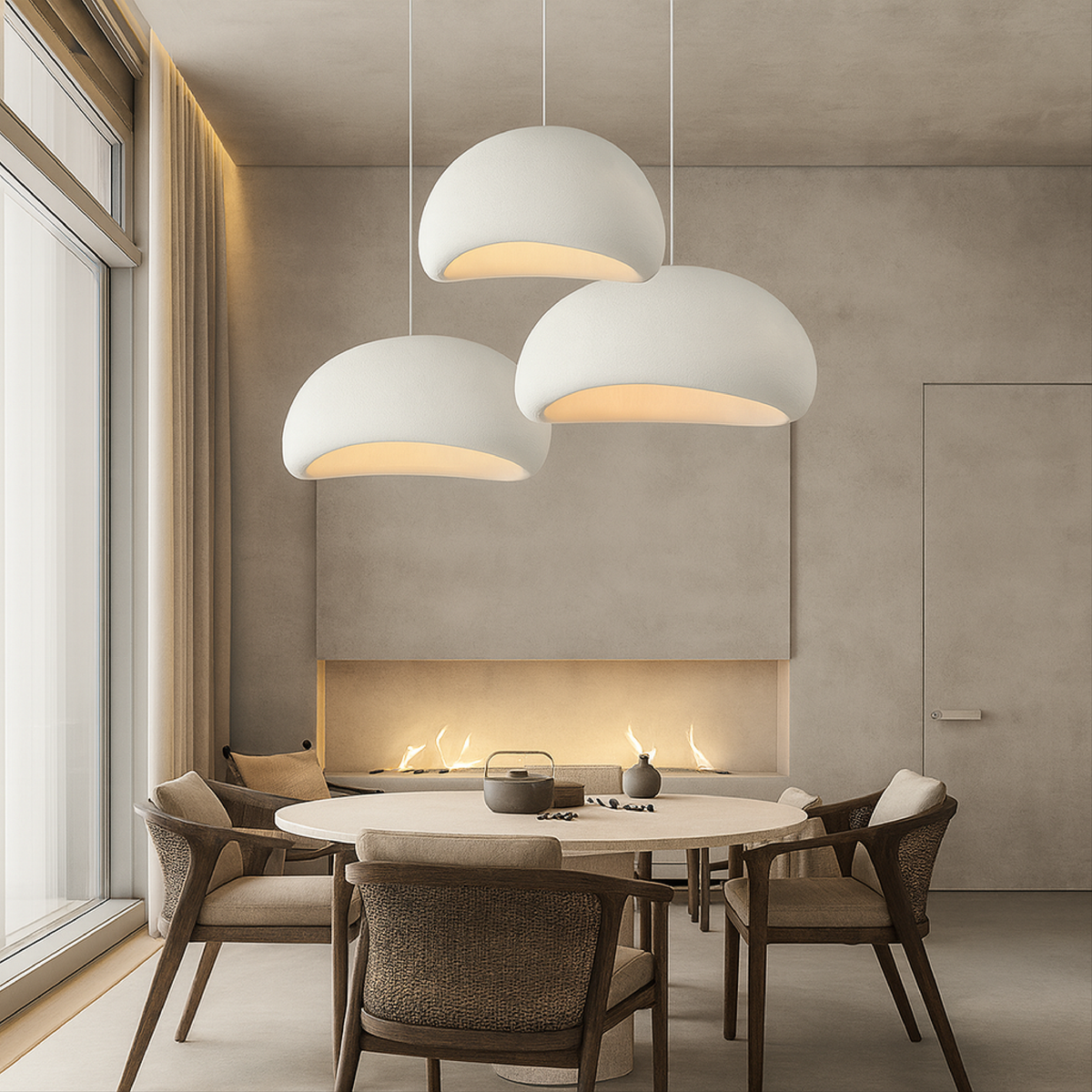 Lampe Suspendue Wabi-Sabi Moderne - Éclairage Élégant et Apaisant