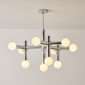 Lustre Bauhaus en Métal - Design Géométrique et Éclairage LED