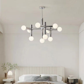 Lustre Bauhaus en Métal - Design Géométrique et Éclairage LED