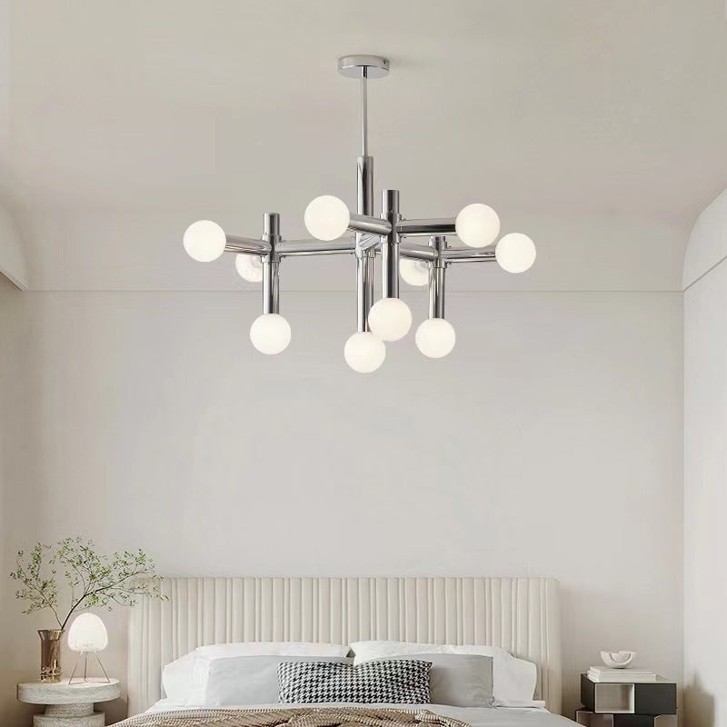 Lustre Bauhaus en Métal - Design Géométrique et Éclairage LED