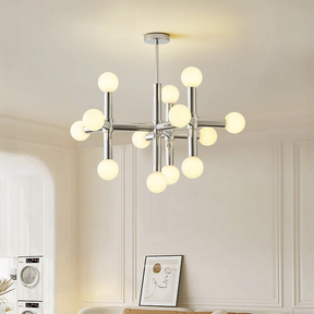 Lustre Bauhaus en Métal - Design Géométrique et Éclairage LED