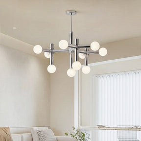 Lustre Bauhaus en Métal - Design Géométrique et Éclairage LED