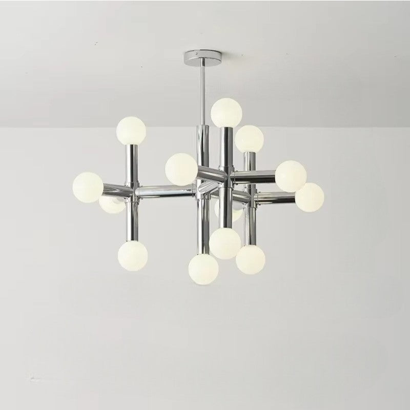Lustre Bauhaus en Métal - Design Géométrique et Éclairage LED