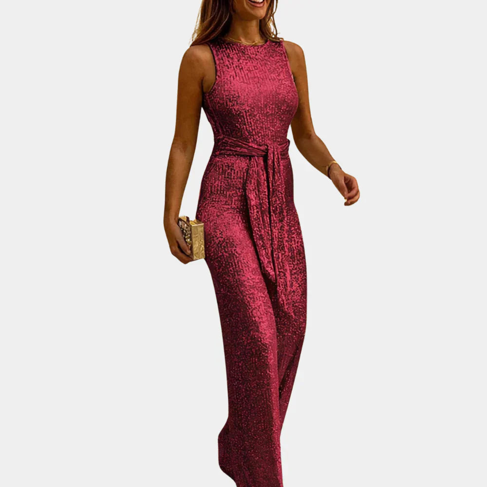 Jumpsuit en Paillettes Noir pour Femmes - Élégance et Confort pour Fête