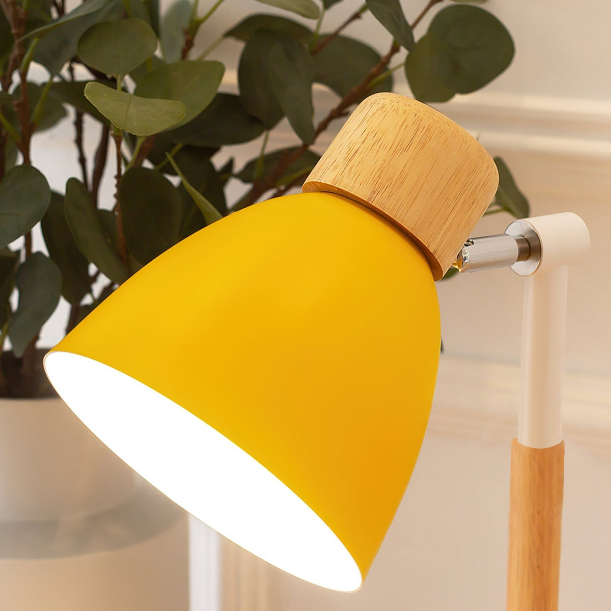 Lampe de Table en Bois - Couleurs Douces et Chaleureuses