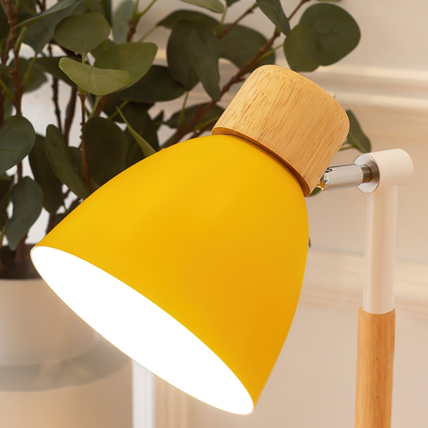 Lampe de Table en Bois - Couleurs Douces et Chaleureuses