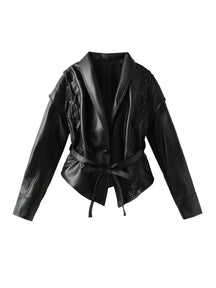Manteau d'Hiver Élégant pour Femme - Ceinture à Nouer et Look Flatteur