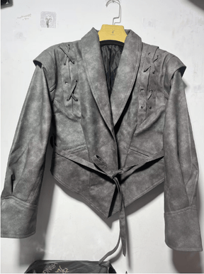 Manteau d'Hiver Élégant pour Femme - Ceinture à Nouer et Look Flatteur