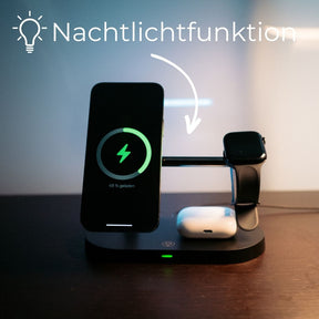 Chargeur Sans Fil 3-en-1 pour Appareils - Charge Rapide et Design Élégant