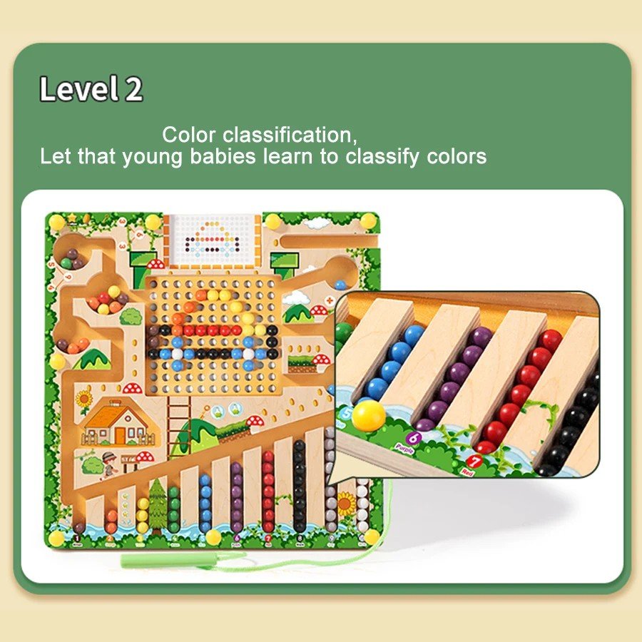 Jouet Magnétique Montessori pour Enfants | Développement Cognitif et Amusement