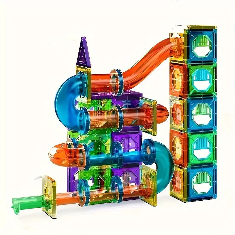 Blocs de Construction Magnétiques LED - Jouet Éducatif de 69 Pièces