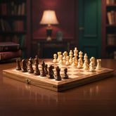 Jeu d'échecs Magnétique en Bois | Portable et Compact pour Voyager
