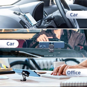 Support de Téléphone Magnétique pour Voiture - Ajustable et Rotatif à 360°