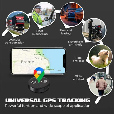 Traceur GPS Magnétique Compact - Suivi en Temps Réel et Autonomie Longue Durée
