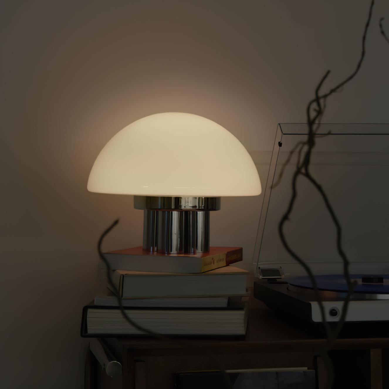 Lampe de Table Blanche Chrome - Design Élégant et Luxueux