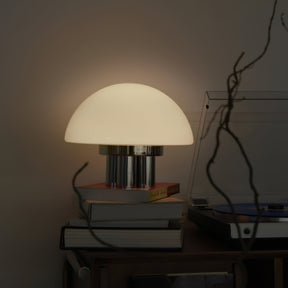 Lampe de Table Blanche Chrome - Design Élégant et Luxueux