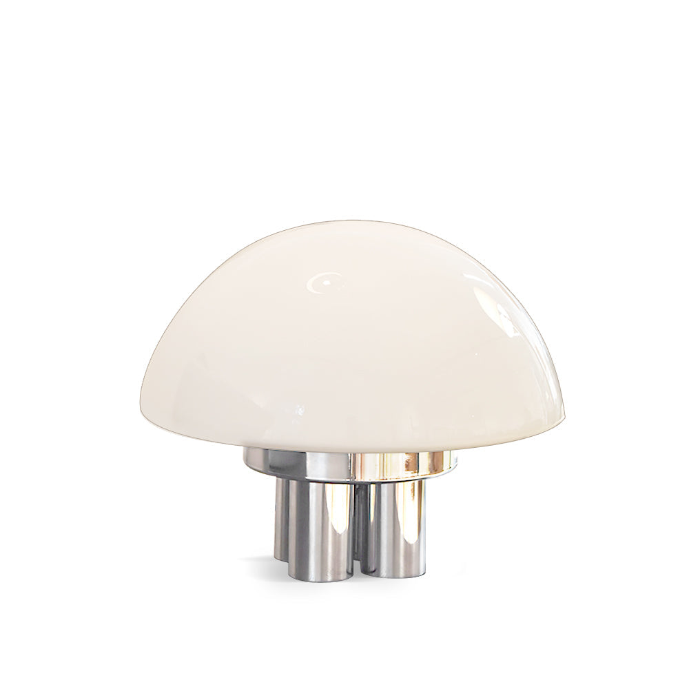Lampe de Table Blanche Chrome - Design Élégant et Luxueux