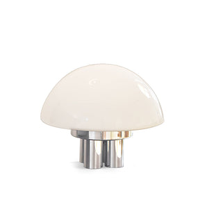 Lampe de Table Blanche Chrome - Design Élégant et Luxueux