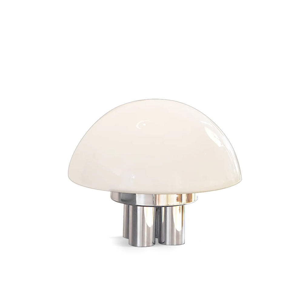 Lampe de Table Blanche Chrome - Design Élégant et Luxueux