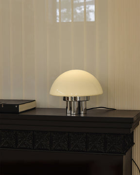 Lampe de Table Blanche Chrome - Design Élégant et Luxueux