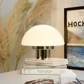 Lampe de Table Blanche Chrome - Design Élégant et Luxueux