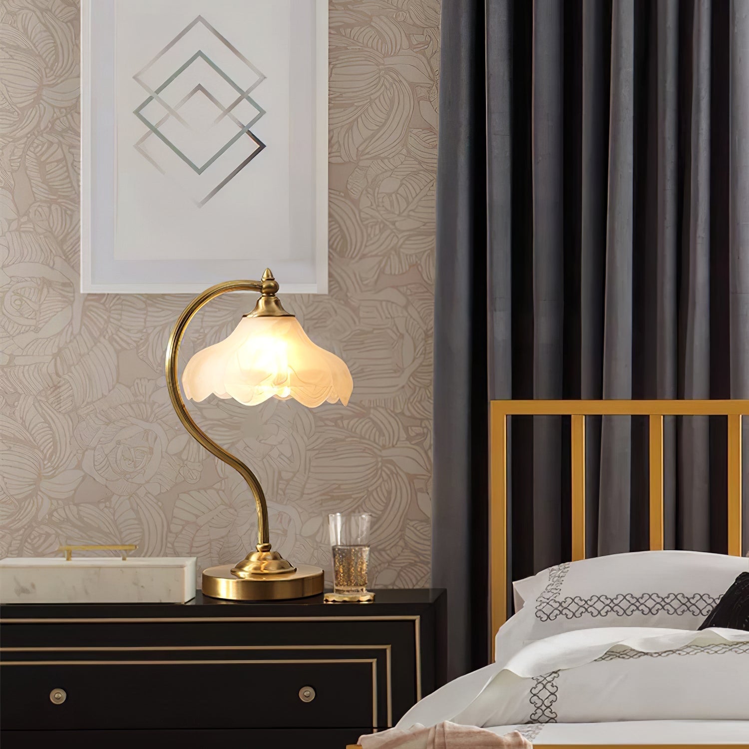 Lampe de Table Élégante en Verre - Design Raffiné et Glamour pour Votre Intérieur