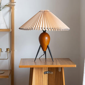 Lampe LED Trépied en Bois - Élégance Naturelle et Style Contemporain