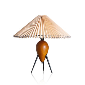 Lampe LED Trépied en Bois - Élégance Naturelle et Style Contemporain