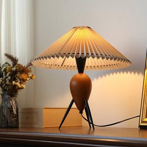 Lampe LED Trépied en Bois - Élégance Naturelle et Style Contemporain