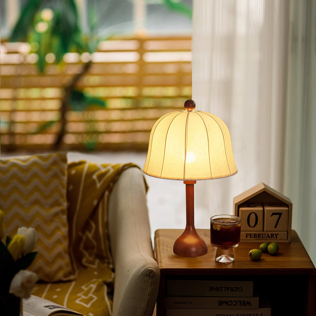 Lampe de Nuit en Bois - Élégance et Ambiance Cozy
