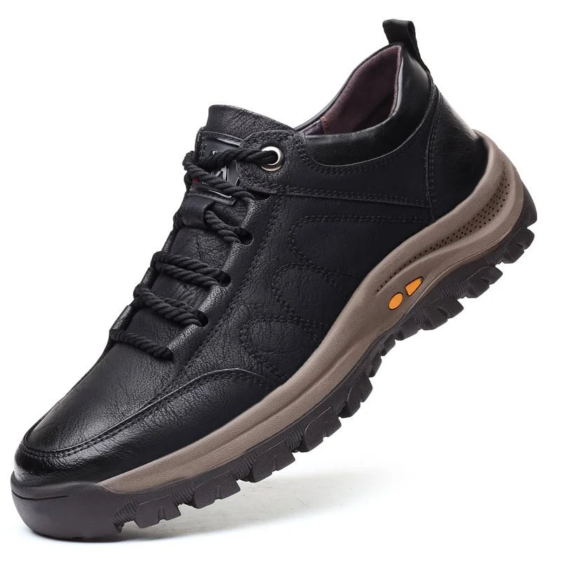 Chaussures Orthopédiques en Cuir pour Hommes - Confort et Style pour Activités Extérieures