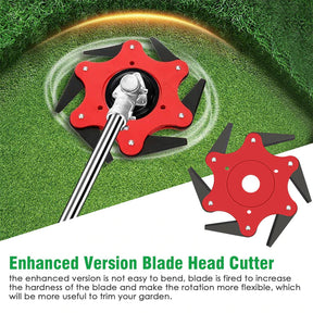 Tête de Taille-Haie à 6 Lames - Durable et Facile à Installer
