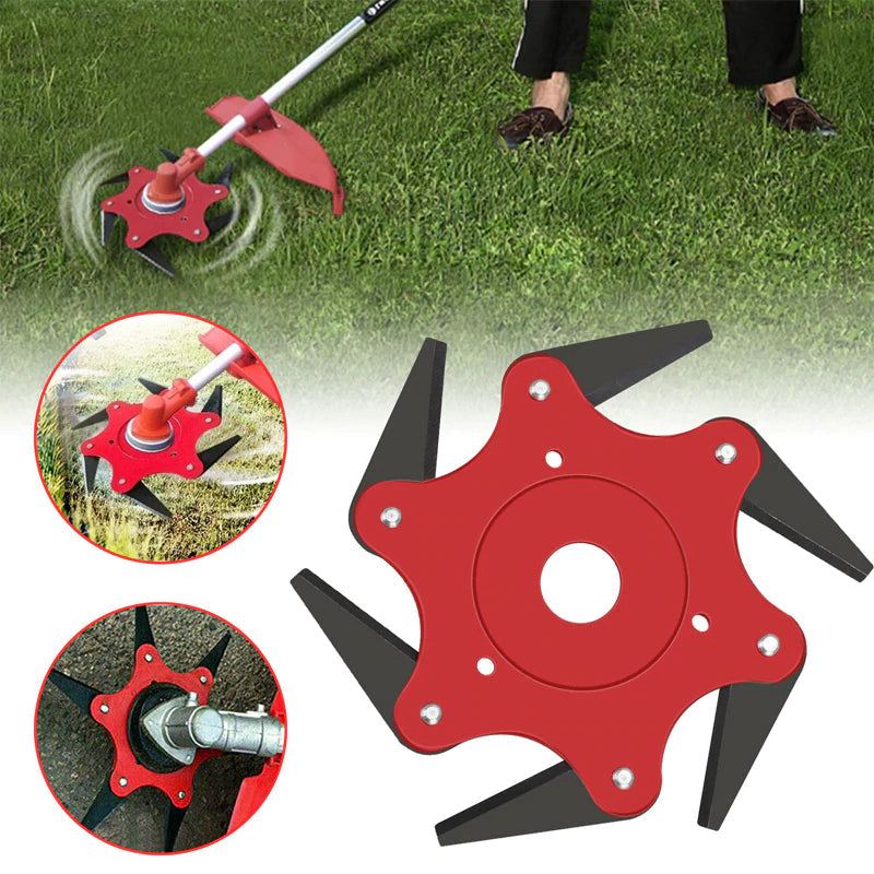 Tête de Taille-Haie à 6 Lames - Durable et Facile à Installer