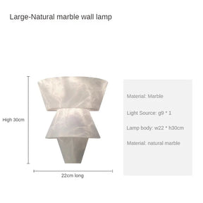 Applique Murale en Marbre Naturel - Élégante et Économique en Énergie