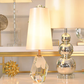 Lampe de Table en Cristal - Éclairage Élégant et Ambiance Chaleureuse