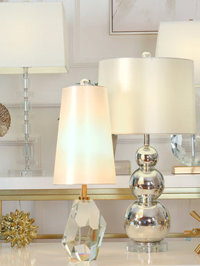 Lampe de Table en Cristal - Éclairage Élégant et Ambiance Chaleureuse