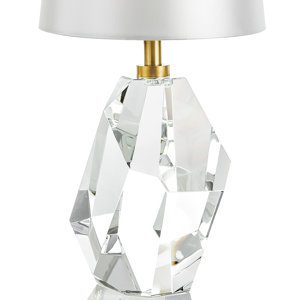 Lampe de Table en Cristal - Éclairage Élégant et Ambiance Chaleureuse