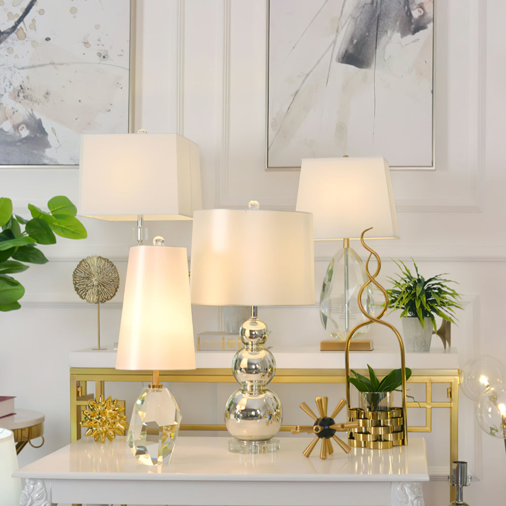 Lampe de Table en Cristal - Éclairage Élégant et Ambiance Chaleureuse