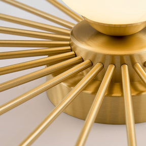 Éclairage de Plafond Élégant - Design Unique en Laiton et Verre