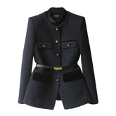 Manteau en Laine Mi-Long pour Femmes - Élégance Classique et Confort Optimal