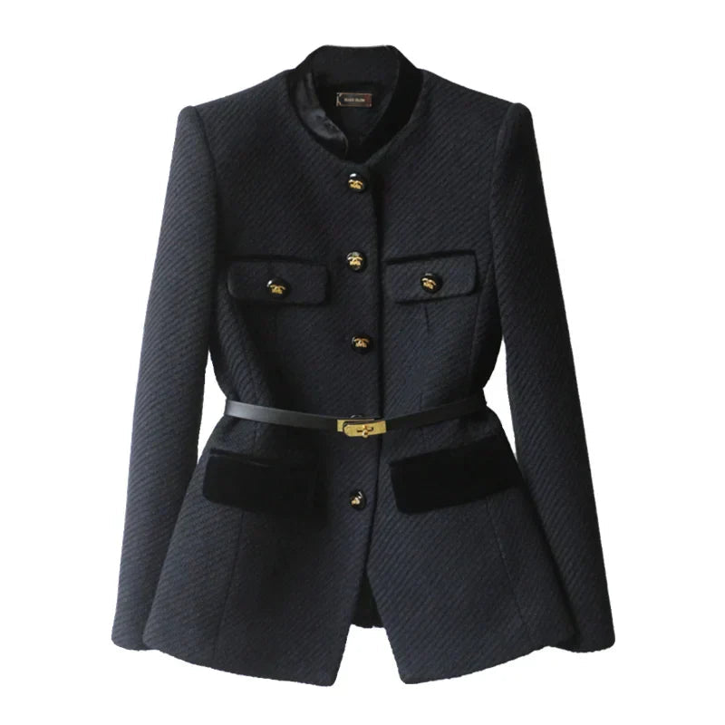 Manteau en Laine Mi-Long pour Femmes - Élégance Classique et Confort Optimal