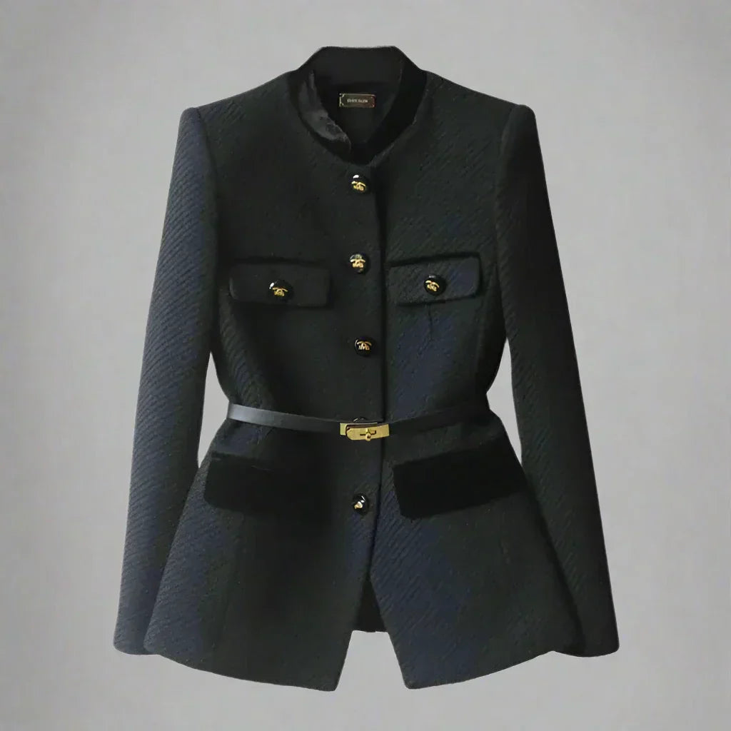 Manteau en Laine Mi-Long pour Femmes - Élégance Classique et Confort Optimal