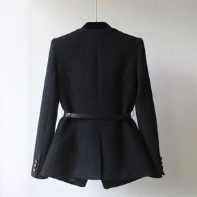 Manteau en Laine Mi-Long pour Femmes - Élégance Classique et Confort Optimal
