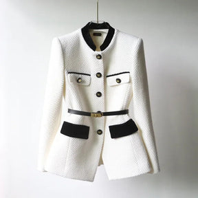 Manteau en Laine Mi-Long pour Femmes - Élégance Classique et Confort Optimal