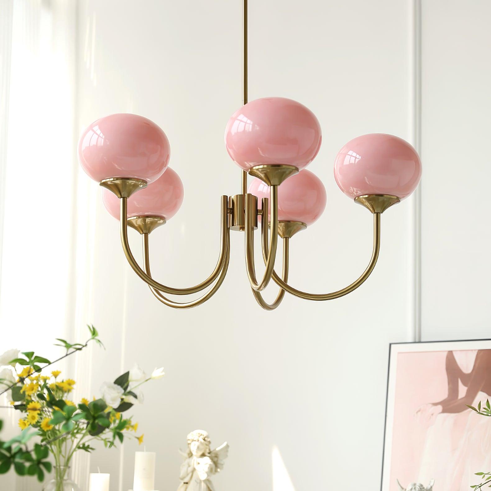 Suspension Chic en Guimauve - Éclat Doux et Élégant pour Intérieur