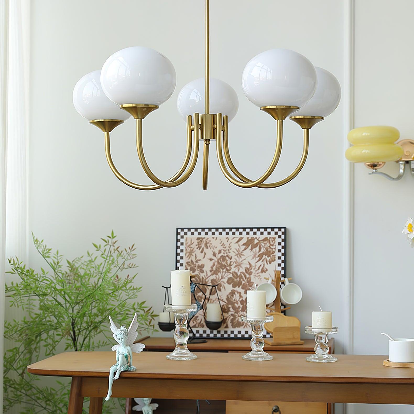 Suspension Chic en Guimauve - Éclat Doux et Élégant pour Intérieur