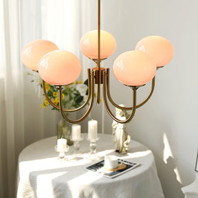 Suspension Chic en Guimauve - Éclat Doux et Élégant pour Intérieur